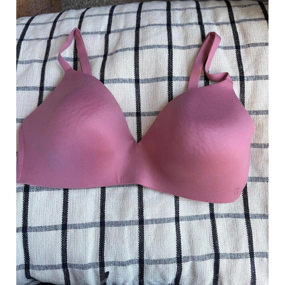 Tommy John second skin lightly lined wireless bra pink size 36DD